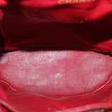 Chanel Matelasse Chain Hand Bag Lamb Skin Red CC Auth 31892A