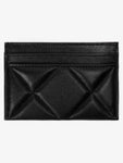19 Gold Chain Logo Quilted Lambskin Card Wallet Black Chanel