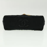 Chanel Matelasse Chain stone Shoulder Bag Black CC Auth 32695A