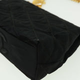 Chanel Matelasse Chain stone Shoulder Bag Black CC Auth 32695A