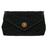 Chanel Matelasse Chain stone Shoulder Bag Black CC Auth 32695A