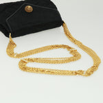Chanel Matelasse Chain stone Shoulder Bag Black CC Auth 32695A