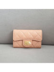 2.55 Vintage Flap Card Wallet Beige Chanel