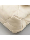AS3499 White color lambskin quilting COCO gold logo big chain 22B medium flap shoulder bag Chanel