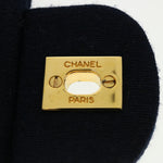 Chanel Matelasse 25 Shoulder Bag cotton Black CC Auth 33162