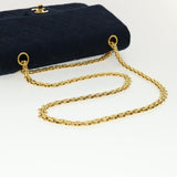 Chanel Matelasse 25 Shoulder Bag cotton Black CC Auth 33162