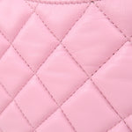 Auth Chanel Matelasse Lamb Skin Small Hobo Shoulder Bag Pink AS3917 Used F/S