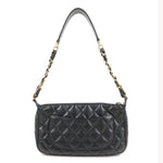 Chanel Matelasse Caviar Skin Chain Shoulder Bag Black A22476