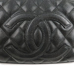Chanel Matelasse Caviar Skin Chain Shoulder Bag Black A22476