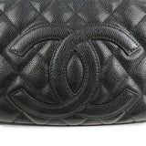 Chanel Matelasse Caviar Skin Chain Shoulder Bag Black A22476
