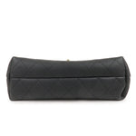 Chanel Matelasse Caviar Skin 2Way Chain Shoulder Bag Black