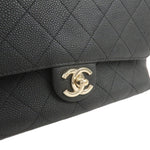 Chanel Matelasse Caviar Skin 2Way Chain Shoulder Bag Black