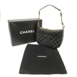 Chanel Matelasse Caviar Skin Chain Shoulder Bag Black A20993