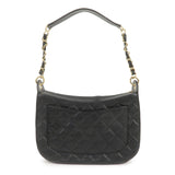 Chanel Matelasse Caviar Skin Chain Shoulder Bag Black A20993