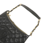 Chanel Matelasse Caviar Skin Chain Shoulder Bag Black A20993