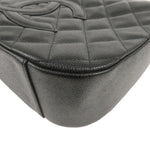 Chanel Matelasse Caviar Skin Chain Shoulder Bag Black A20993