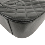 Chanel Matelasse Caviar Skin Chain Shoulder Bag Black A20993