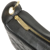 Chanel Matelasse Caviar Skin Chain Shoulder Bag Black A20993