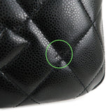 Chanel Matelasse Caviar Skin Chain Tote Bag Black A67294
