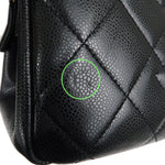 Chanel Matelasse Caviar Skin Chain Tote Bag Black A67294