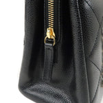 Chanel Matelasse Caviar Skin Chain Tote Bag Black A67294