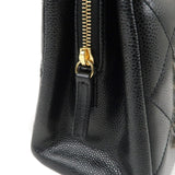 Chanel Matelasse Caviar Skin Chain Tote Bag Black A67294