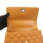 Chanel Matelasse Caviar Skin COCO Handle 24 XS Bag Brown A92990