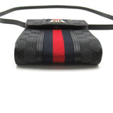 balenciaga balenciaga  GUCCI Pochette Hacker Project Shoulder Bag  Canvas  Black 680130