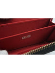 19 Zip Around Lambskin Card Wallet Black Chanel