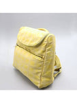 A15958 Yellow color fabric new travel backpack and crossbag Chanel