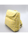 A15958 Yellow color fabric new travel backpack and crossbag Chanel