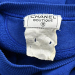 Chanel logo-print cotton sweatshirt #L