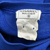 Chanel logo-print cotton sweatshirt #L