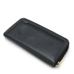 Chanel Long Zip Wallet in Black Caviar Leather A13228