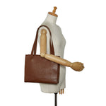 Chanel logo toast bag brown leather ladies Chanel toast bag