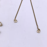 Chanel Long Double Strand Faux Pearl Necklace With Cc Logo