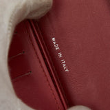 Chanel Long Wallet Leather Wine Red
