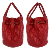 balenciaga B Bucket Bag Red Leather 2way