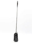 A92796 Black Patent Chevron COCO Boy Silver Logo Chain Shoulder Bag Chanel
