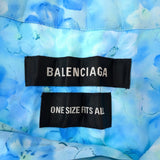 balenciaga Floral Polyester Dress Shirt L