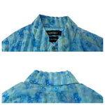 balenciaga Floral Polyester Dress Shirt L