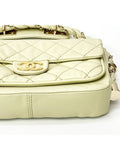 11th Yellow Big CC Quilted Weave Shoulder Crossbag 2VCHB30763 Chanel