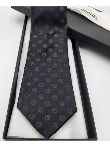 25C Men s Male Tie Silk Black AAA638B1877494305 Chanel