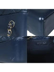 A94485 Navy Vintage Silver Gabriel Small Chain Backpack Chanel