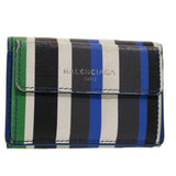 balenciaga Coin Purse Leather Multicolor Auth 50842