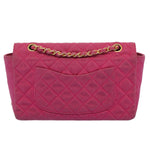 Chanel Matelasse 25 Chain New Shoulder Bag Canvas Pink CC Auth 51276A