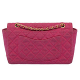 Chanel Matelasse 25 Chain New Shoulder Bag Canvas Pink CC Auth 51276A
