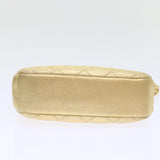 Chanel Matelasse Chain Shoulder Bag Leather Gold CC Auth 53015A