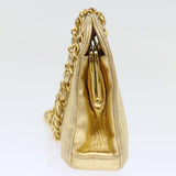 Chanel Matelasse Chain Shoulder Bag Leather Gold CC Auth 53015A