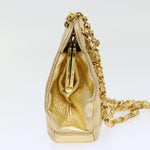 Chanel Matelasse Chain Shoulder Bag Leather Gold CC Auth 53015A